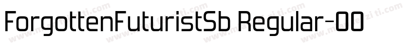 ForgottenFuturistSb Regular字体转换